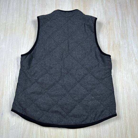 41 Hawthorn Shara Herringbone Quilted Zip Up Vest Size Large - Picture 6 of 13